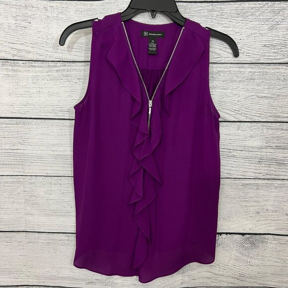 INC Purple Zipper Tank - Picture 1 of 2